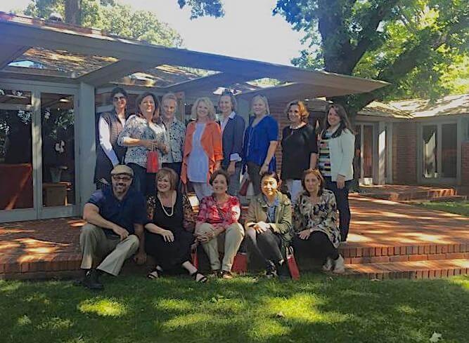 Our group outside the Willey House